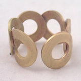 Brass Six Rings Adjustable Ring