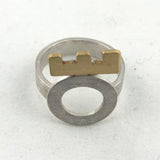 Corona Ring in Silver and Brass