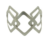 Five Diamonds Cuff Bracelet in White Copper