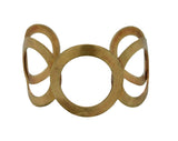 Five Rings Cuff Bracelet in Brass