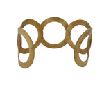 Five Rings Cuff Bracelet in Brass