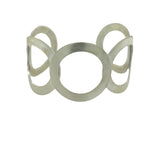 Five Rings Cuff Bracelet in White Copper