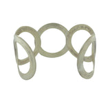 Five Rings Cuff Bracelet in White Copper