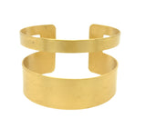 Rectangle Cuff Bracelet in Brass
