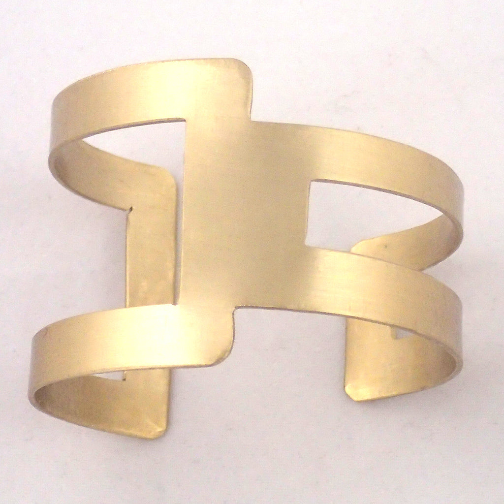 Cut Out Monogram Cuff Bracelet