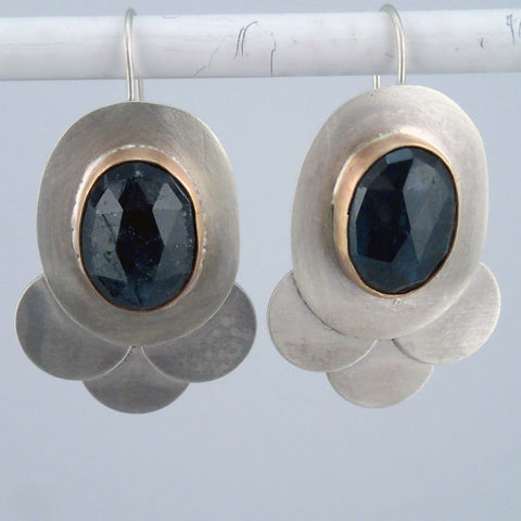 Kyanite Oval Ellipsis Earrings
